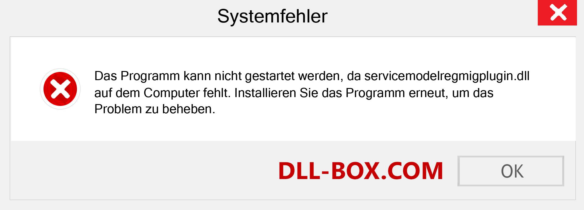 servicemodelregmigplugin.dll-Datei fehlt?. Download für Windows 7, 8, 10 - Fix servicemodelregmigplugin dll Missing Error unter Windows, Fotos, Bildern