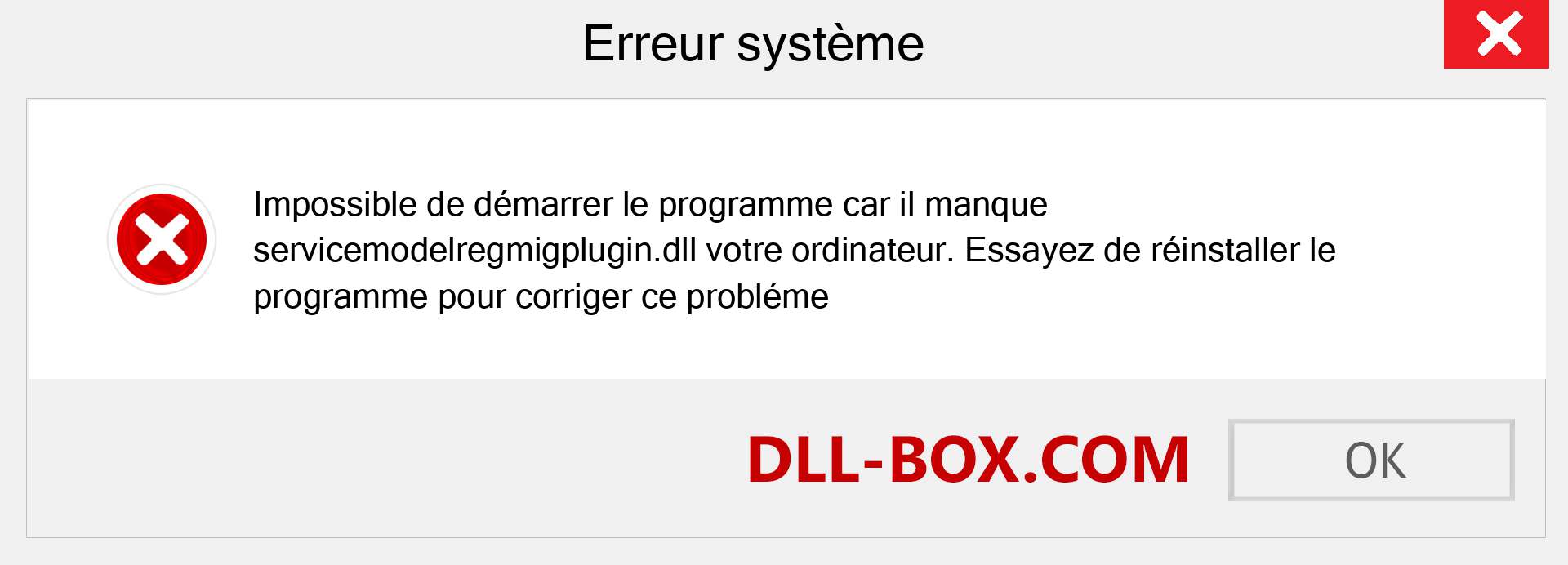 Le fichier servicemodelregmigplugin.dll est manquant ?. Télécharger pour Windows 7, 8, 10 - Correction de l'erreur manquante servicemodelregmigplugin dll sur Windows, photos, images