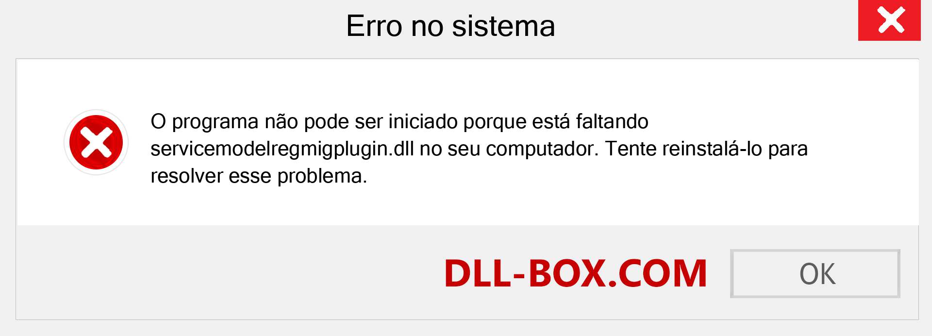 Arquivo servicemodelregmigplugin.dll ausente ?. Download para Windows 7, 8, 10 - Correção de erro ausente servicemodelregmigplugin dll no Windows, fotos, imagens